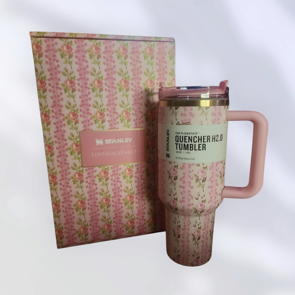 Stanley LoveShackFancy Pink Floral Tumbler